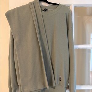 Comfrt Green Waffle Lounge Set